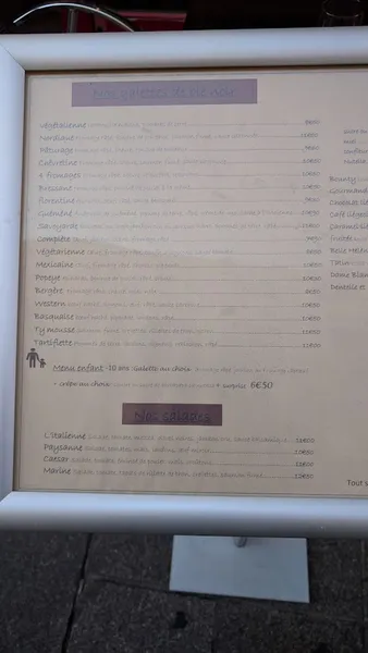 menu 1 of Dentelle Et Chocolat