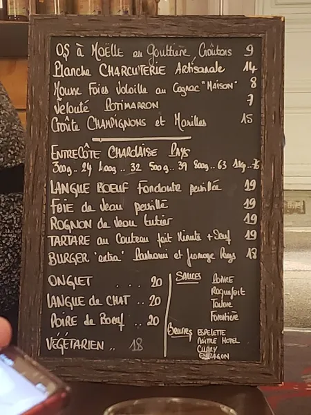 menu 0 of L'Effet Bœuf