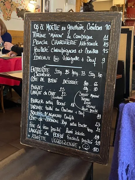 menu 2 of L'Effet Bœuf