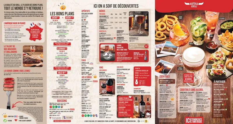 menu 2 of Buffalo Grill Besancon