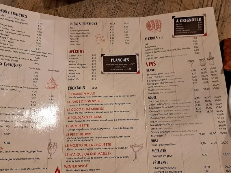 menu 1 of Le P'tit ZINC