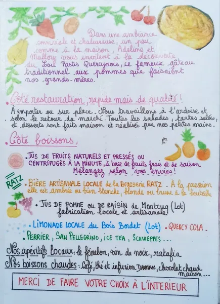 menu 0 of Le Saint Cirq Gourmand