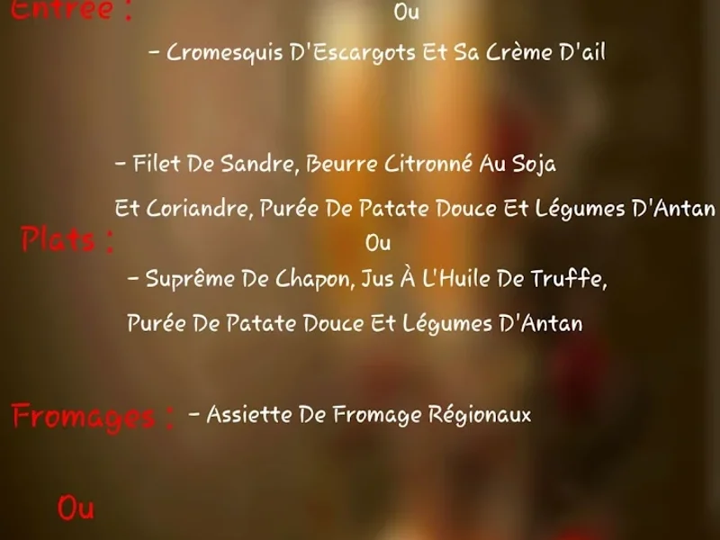 menu 0 of Restaurant Le Carpe Diem