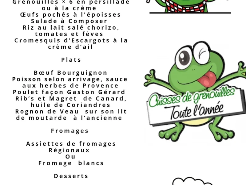 menu 1 of Restaurant Le Carpe Diem