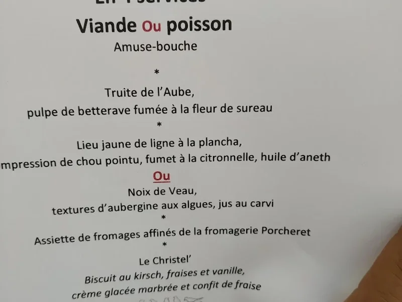 menu 0 of Loiseau des Ducs