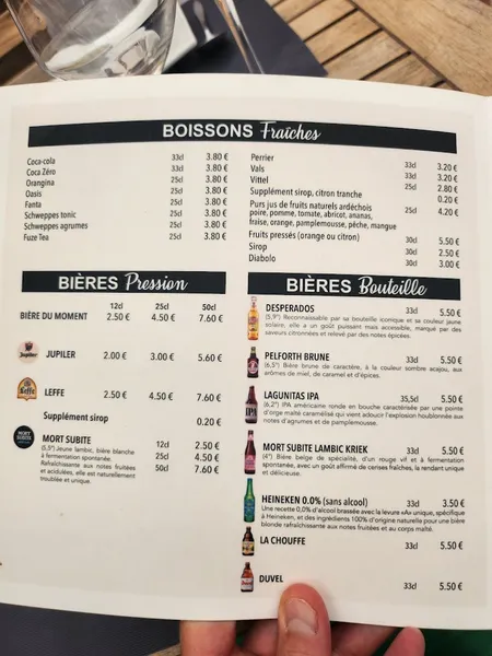 menu 2 of Le Grillou Restaurant