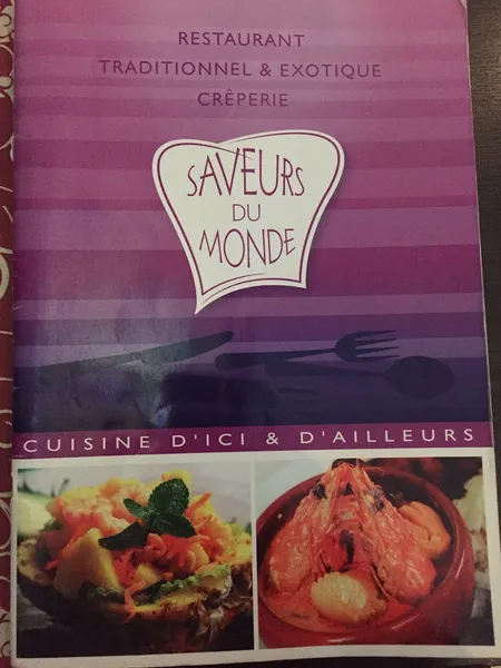 menu 0 of Saveurs du monde - Restaurant