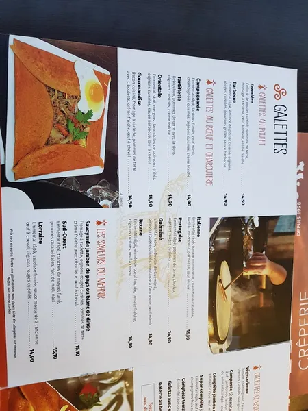 menu 0 of Crêperie Le Menhir | Torcy (77)
