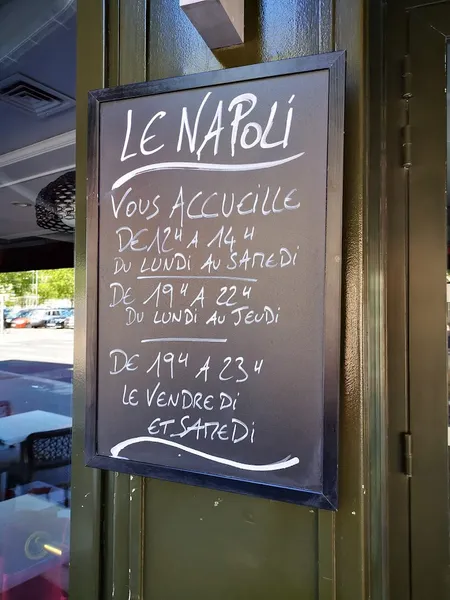 menu 2 of Le Napoli