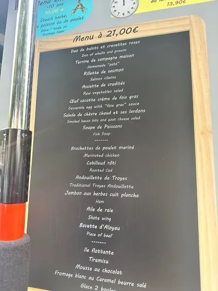 menu 2 of La Planche A