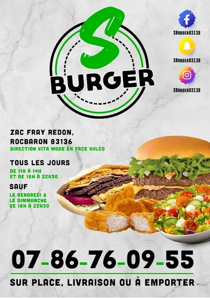 menu 1 of S BURGER