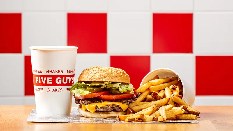 menu 1 of Five Guys Créteil Soleil