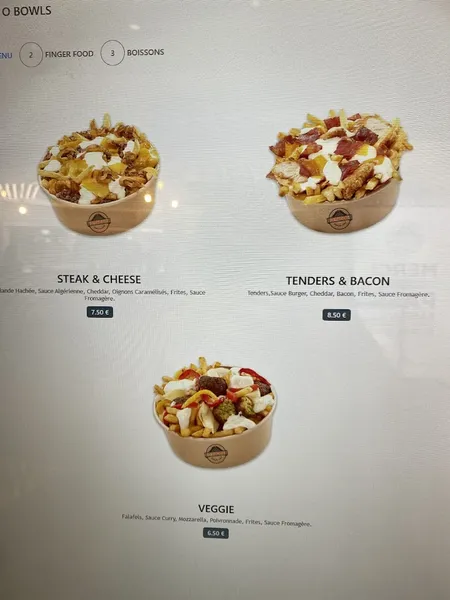 menu 0 of O'tacos Créteil Soleil