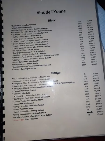 menu 0 of Cantina