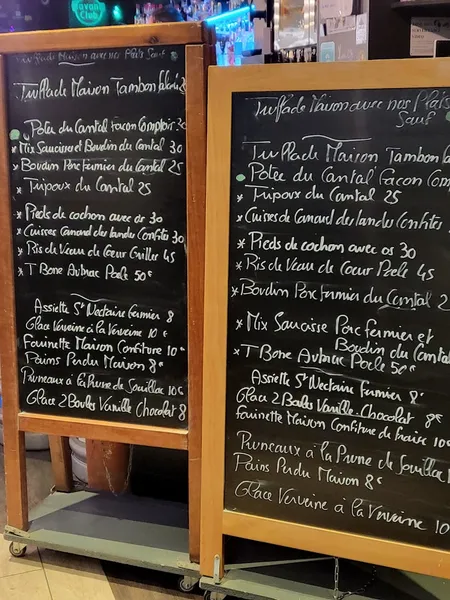 menu 1 of Le Comptoir
