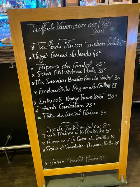 menu 2 of Le Comptoir