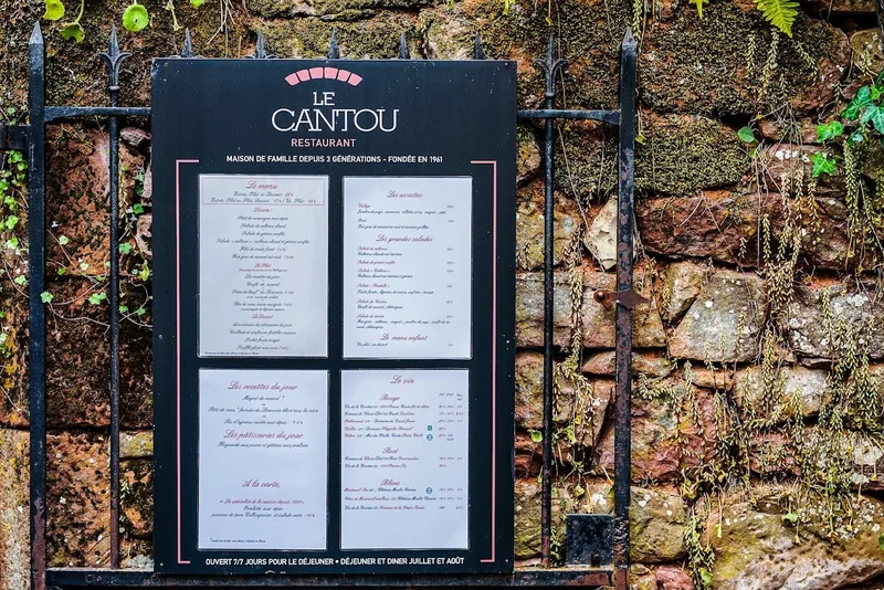 menu 0 of Le Cantou