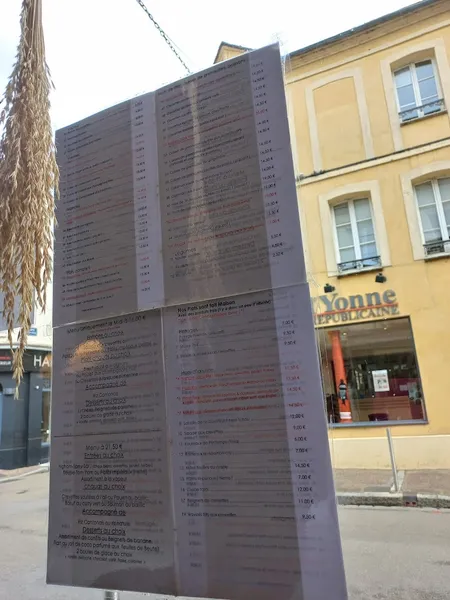 menu 2 of Le Prali