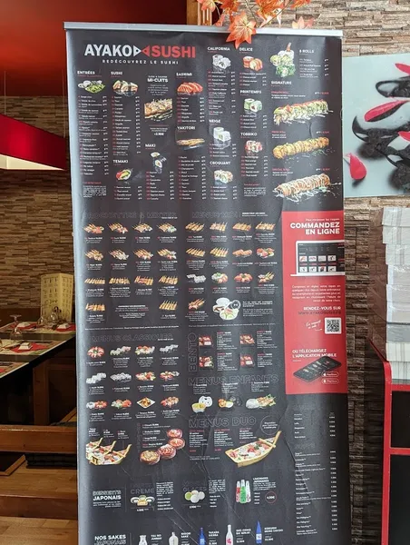menu 1 of Ayako Sushi Auxerre