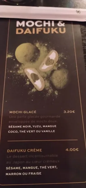 menu 2 of Ayako Sushi Auxerre