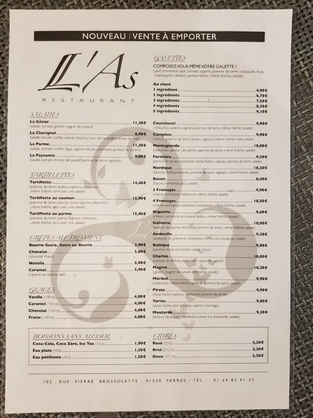 menu 0 of Ll'as