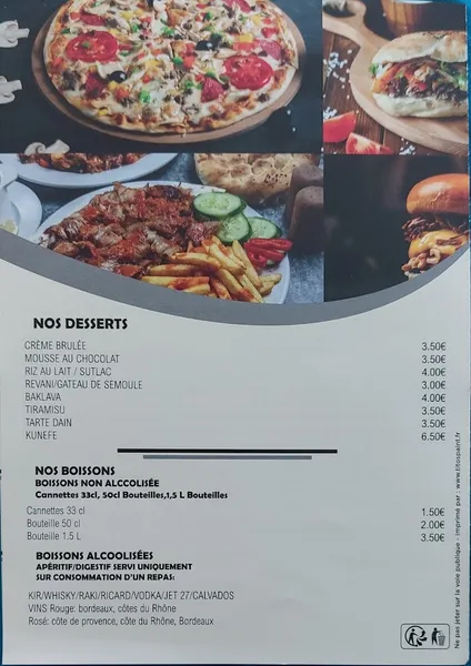 menu 2 of Anatolia