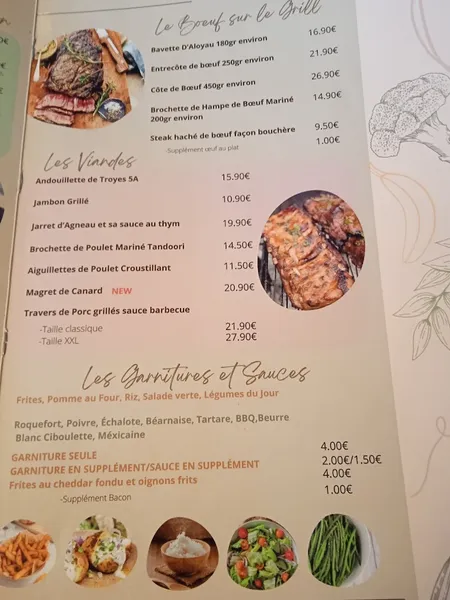 menu 0 of La Brasserie du Pont de Fer