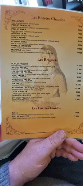 menu 2 of RESTAURANT LE KASHMIR