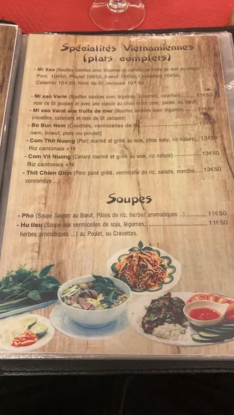 menu 1 of Le Saïgon