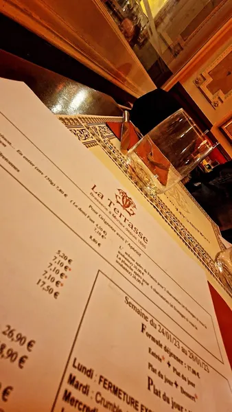 menu 1 of Le Grand Café de la Terrasse