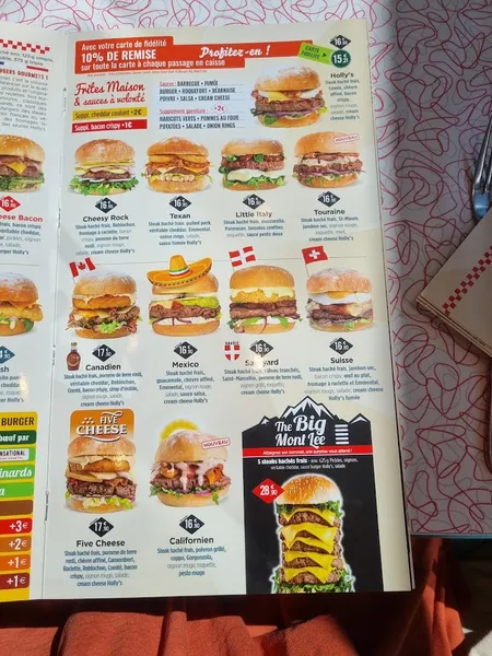menu 0 of Holly's Diner