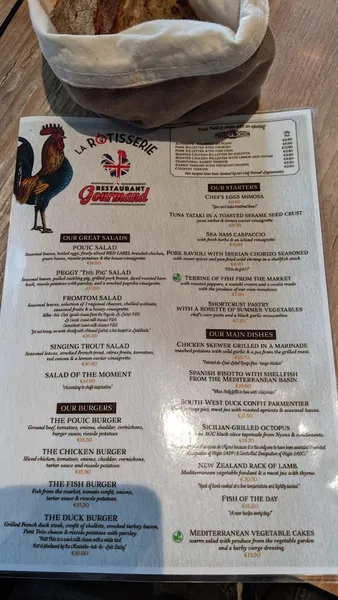 menu 0 of La Rôtisserie