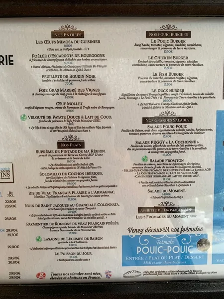 menu 1 of La Rôtisserie