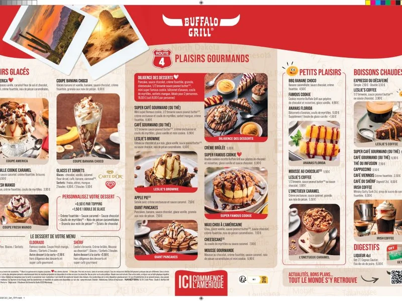 menu 1 of Buffalo Grill Beaune