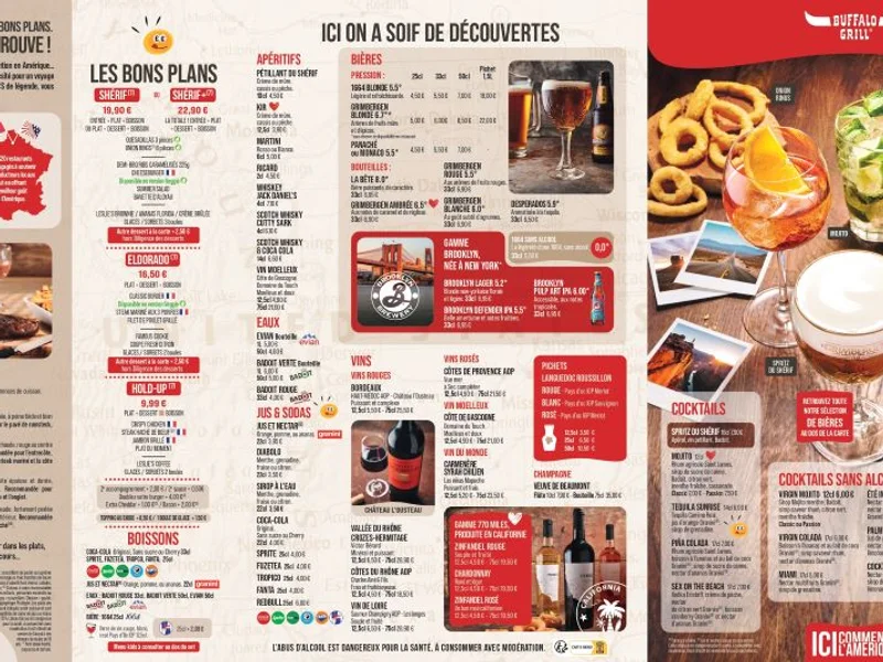 menu 2 of Buffalo Grill Beaune