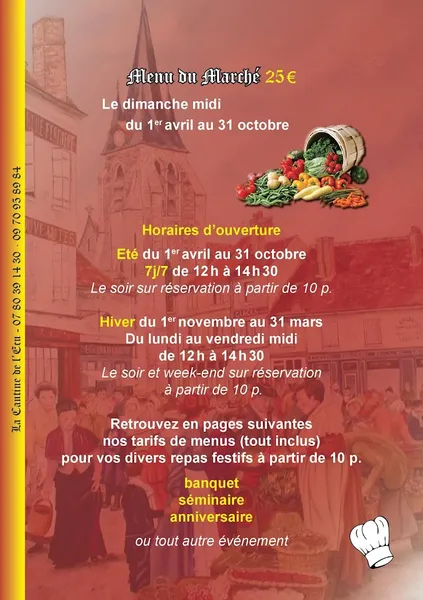 menu 1 of La Cantine de l'Ecu