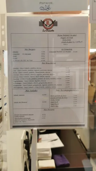 menu 1 of Le Creusotin