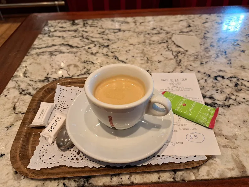 menu 2 of Café de la tour