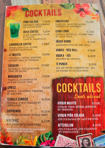 menu 1 of Couleur Café