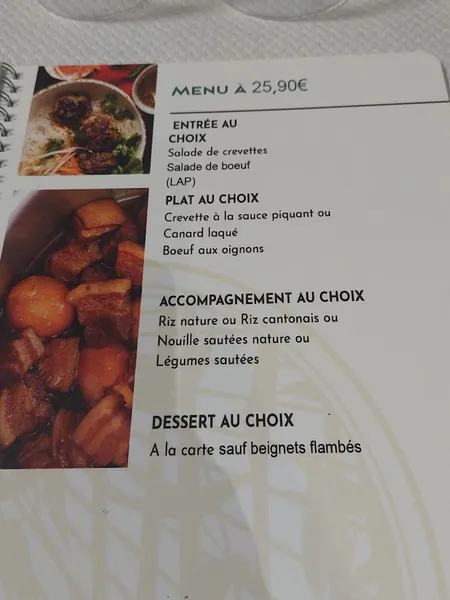 menu 1 of Le Saïgon