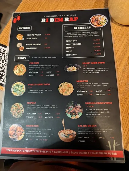 menu 1 of Bi Bim Bap - Lille