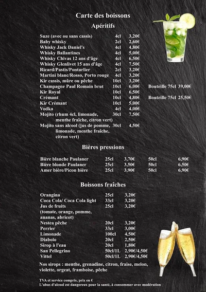menu 1 of Le Maestro