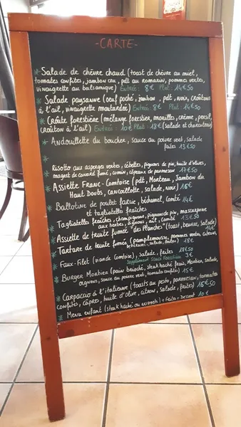 menu 2 of Bistrot Le Commerce