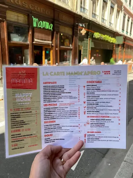 menu 0 of Mamma Osteria