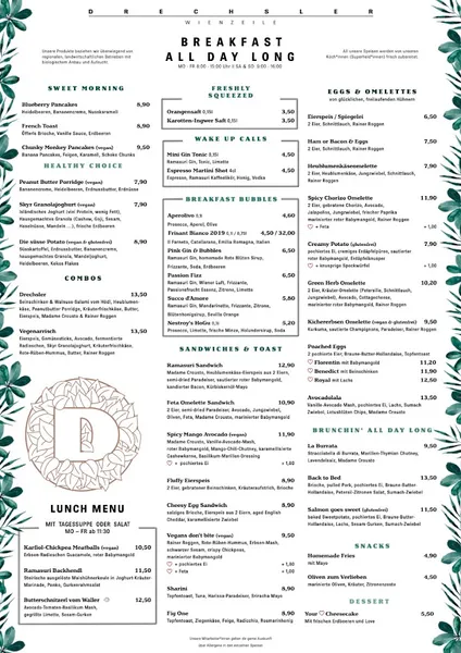 menu 0 of Drechsler Wienzeile