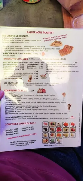 menu 1 of Café Charles
