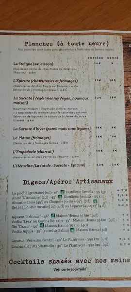 menu 0 of Au Détour - Bar à Dole (Jura)