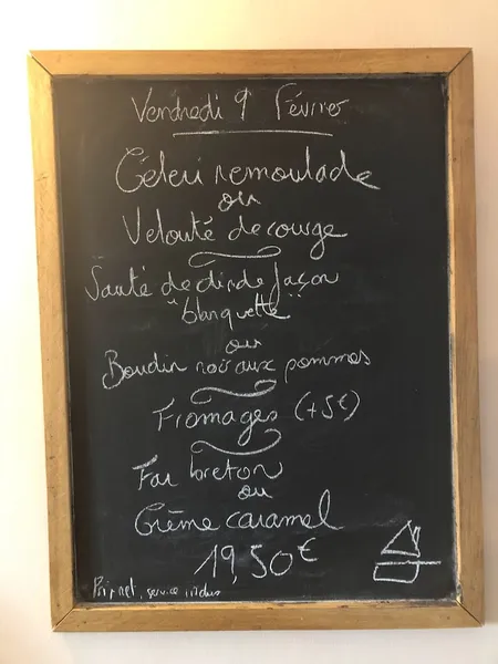 menu 0 of Les Bons Vivants