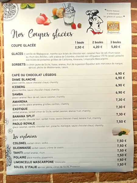 menu 1 of Pizza Paolo