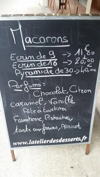 menu 0 of Benoit olejnik pâtisserie